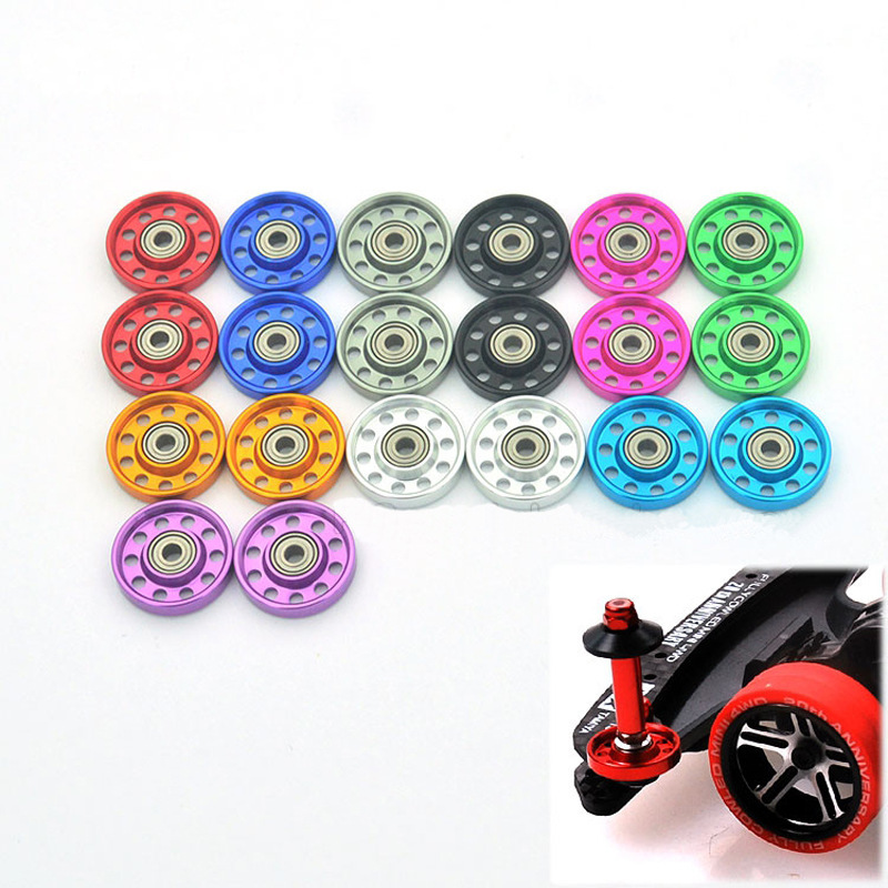 Homemade mini four-wheel drive accessories color New 13mm aluminum alloy guide wheel single price