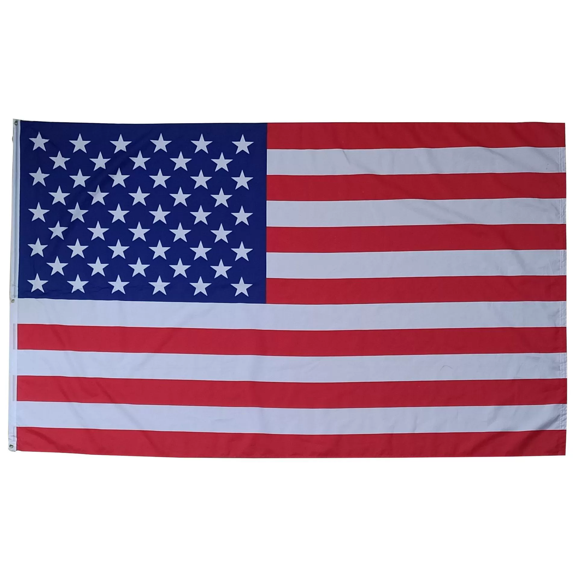 Флаг США 150×240 см, полиэстер 100 г/м², шелкография, двойная строчка для улицы