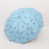 Umbrella 22 years of new 10 bone plus reinforcement vinyl sunscreen sun and sunny sun umbrella strong folding umbrella