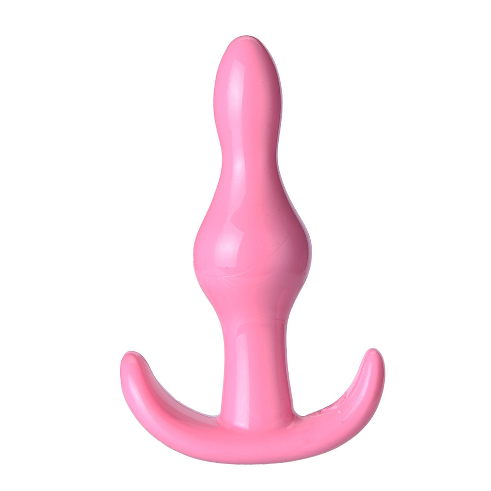 Mini TPE Anal Plug Set with Beaded Design, Pink and Black Options — detail image 5