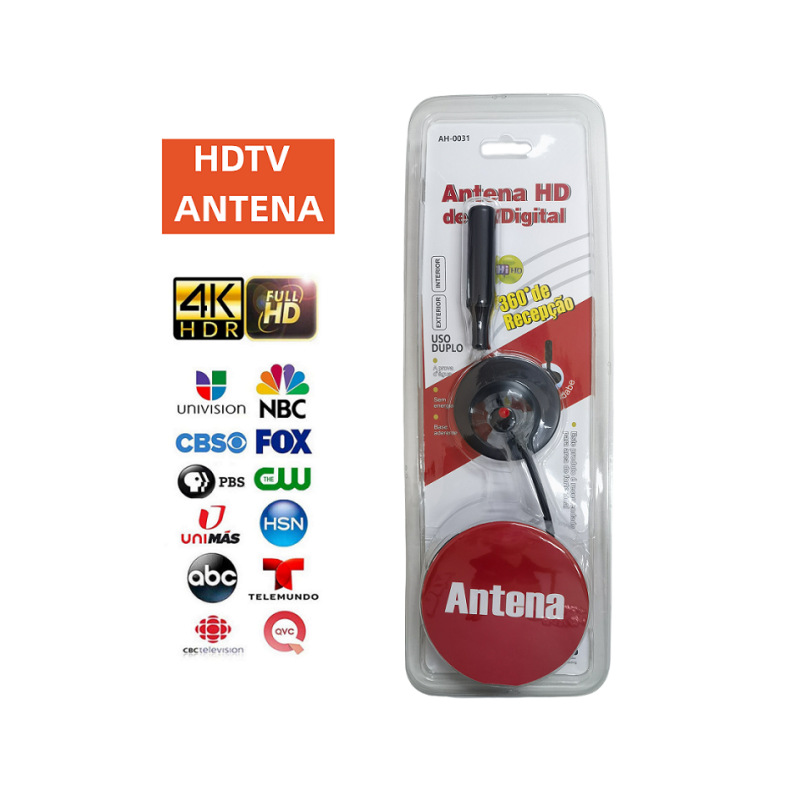Antena de TV digital terrestre DTMB/DVB-T2, para Brasil/Chile