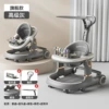 Flagship version - high-end gray [meal tray + music tray + foot pads + parasol + push handle] multi-speed adjustment/walking/walking aid/silent universal wheel