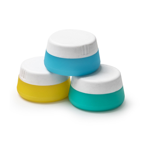 Mini 20ml Multicolor Travel Silicone Cream Jar with Leak-Proof Vacuum Efficacy Cream Dispensing Bottle with Paste Segregation Jar