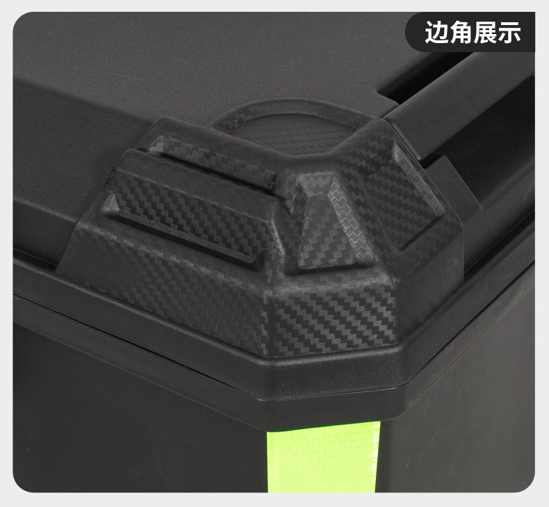 Cross-border motorcycle tail box, large-capacity detachable motorcycle trunk, waterproof storage box for electric bikes