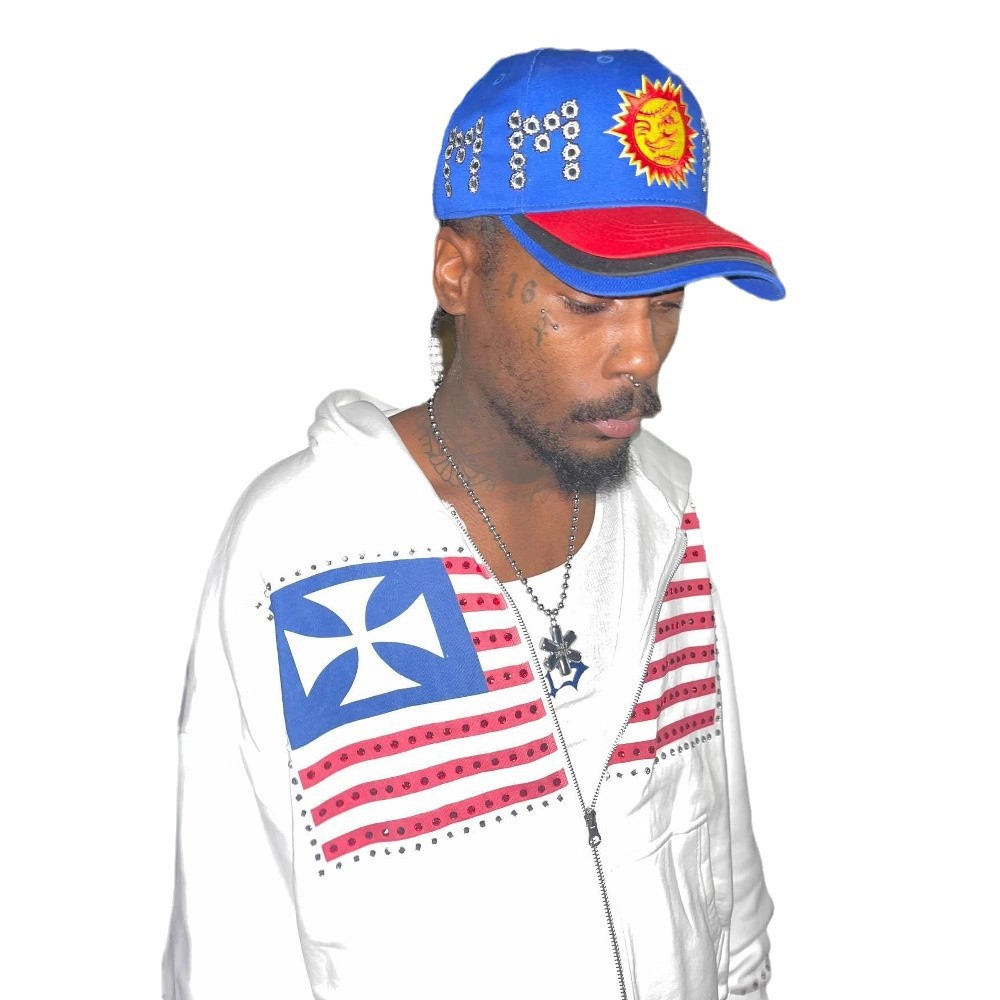 Sweat-shirt à capuche zippé tendance style hip-hop avec imprimé graphique et poches – Streetwear oversize pour homme et femme (noir/blanc, S/M/L/XL)_voghion.com