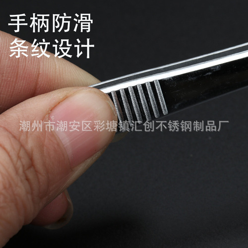 304 stainless steel plating tool tweezers, slender pointed tips, Western food chef style clips, laboratory tissue culture tweezers