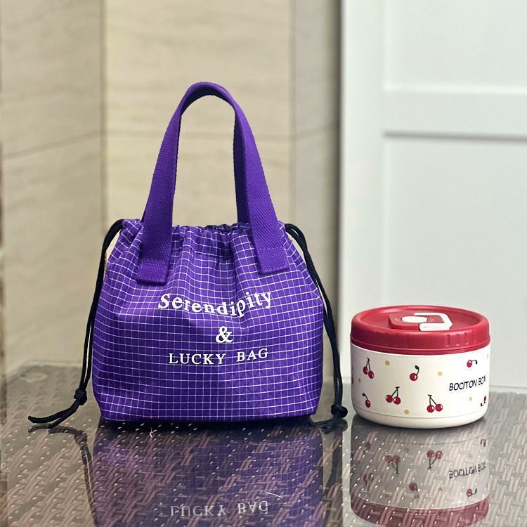 New insulated lunch bag, lunch tote, portable picnic bag, student lunch bag, home-use portable lunch bag for office workers