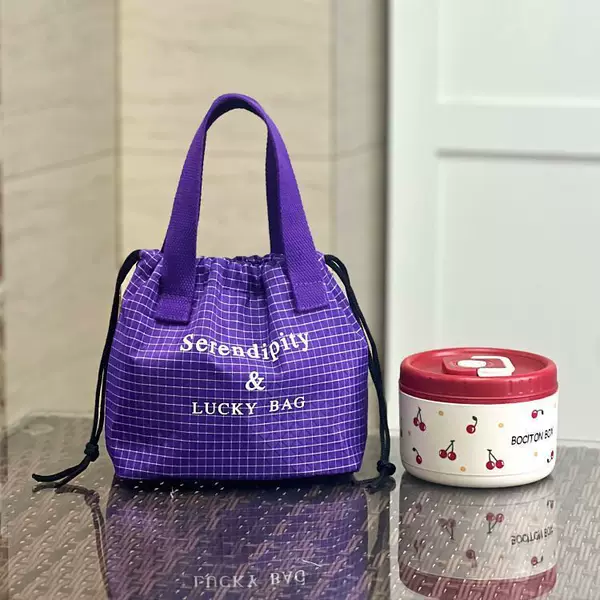 New insulated lunch bag, lunch tote, portable picnic bag, student lunch bag, home-use portable lunch bag for office workers