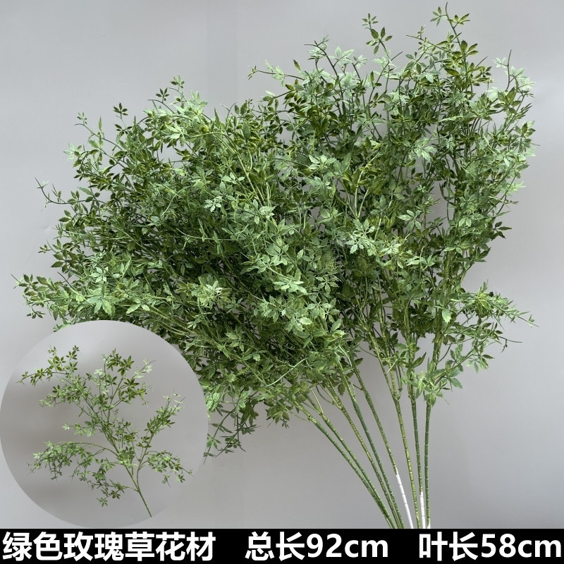 Nueva boda simulación de flores verdes flores de techo flores de boda flores de diseño de flores falsas flores de hojas verdes