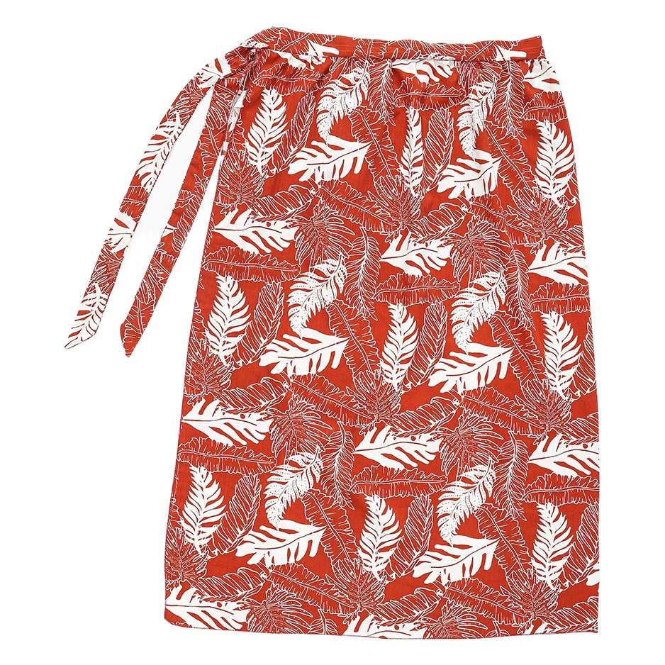 Nuevo verano de estilo europeo y americano playa vacaciones gasa impreso tie-dyed encaje-up playa abrigo falda blusa