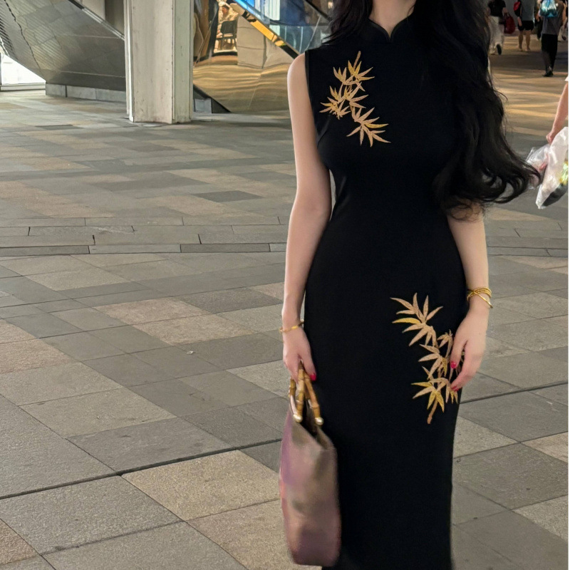 モーニングローブ新中国風チャイナドレス花嫁結婚式乾杯ドレス婚約ドレスハイエンドライト高級ニッチレッド刺繍ロングドレス|undefined