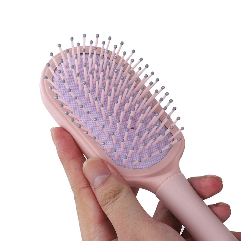 Bolsa de aire masaje peine mullido pelo curling peine hebilla interior cilindro Rolling peine mujeres curling peine anti-estática costilla peine