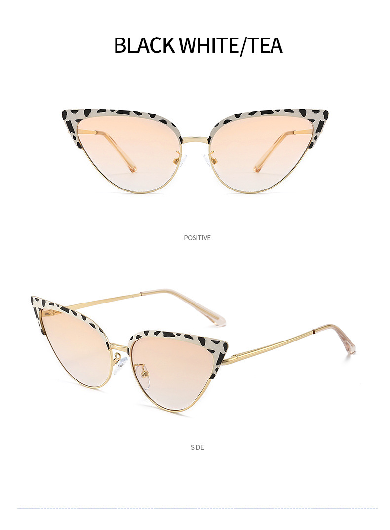 Casual Sports Color Block Leopard Pc Cat Eye Full Frame Women's Sunglasses display picture 10