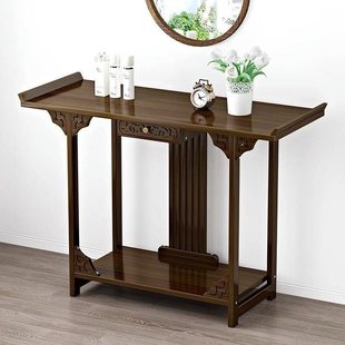 Solid Wood Foyer Console Table, New Chinese Style Simple Living Room Side Table, Display Table, Foyer Cabinet, Light Luxury