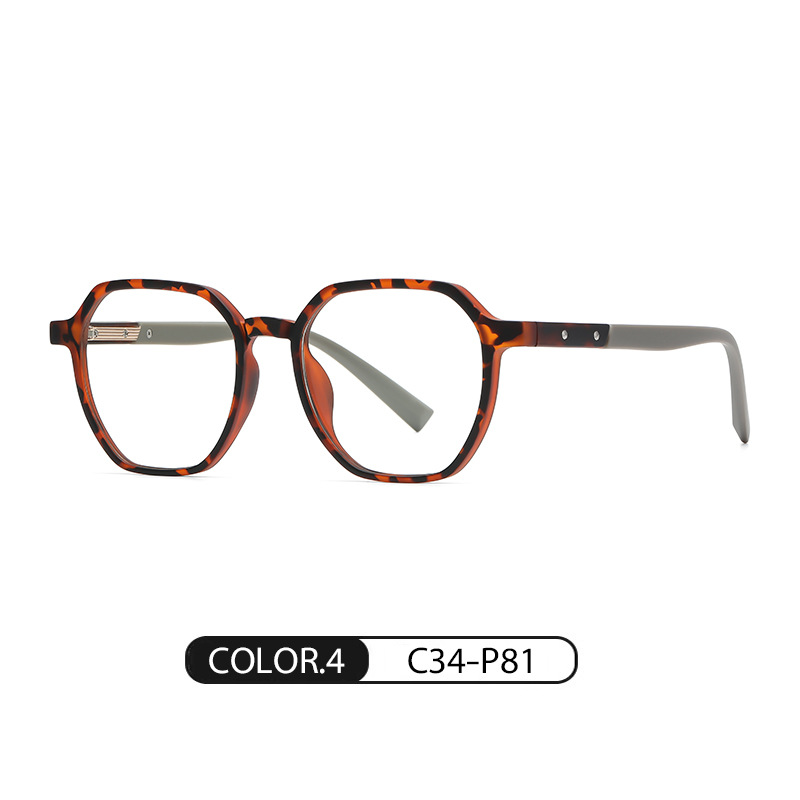 2022 Nueva miopía gafas de marco de moda de las mujeres gafas lisas TJ852 ultra-ligero TR90 multi-Frontera azul gafas de luz de los hombres