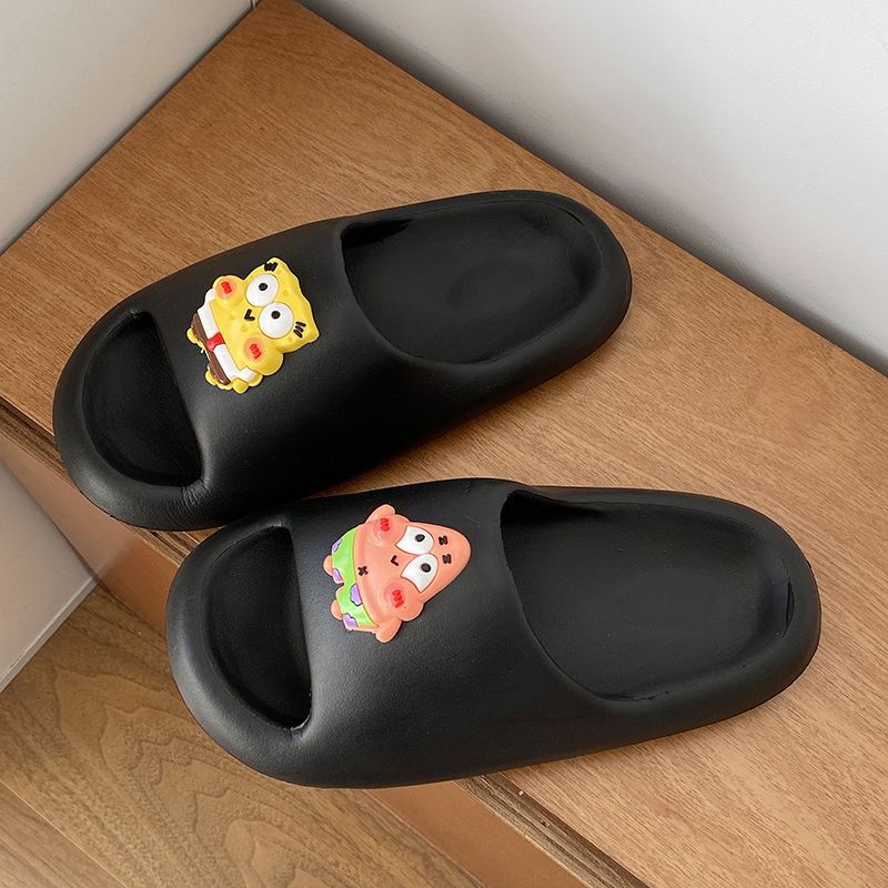 EVA 빵 슬리퍼 하이바오-블랙