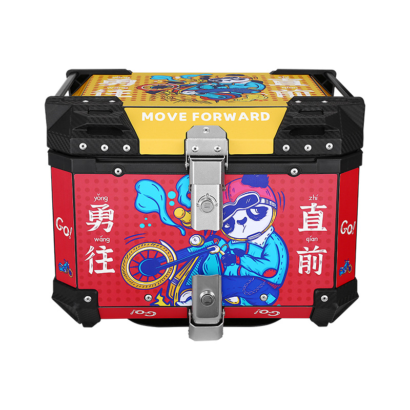 Scooter, caja trasera de aleación de aluminio, batería, ternero, coche eléctrico, maletero, gran capacidad para llevar