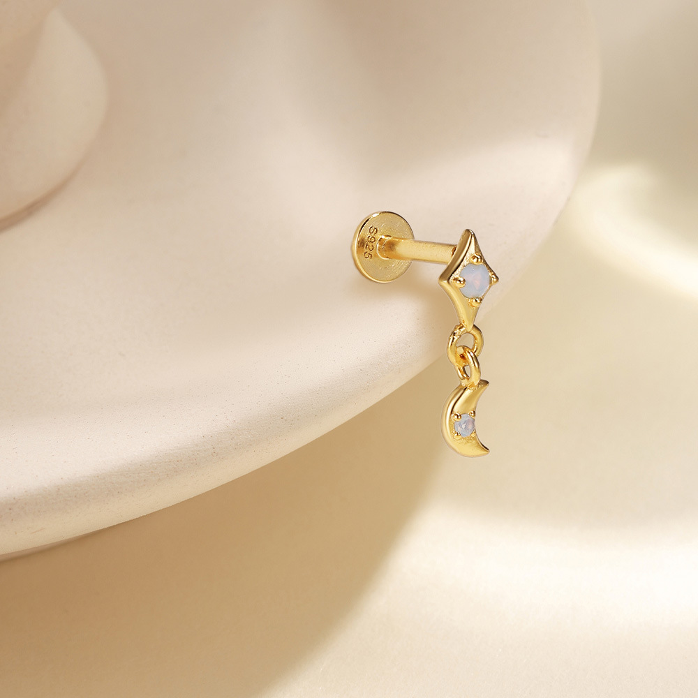 1g Weight Zircon Inlay Material Ear Studs Classification Ear Cartilage Rings & Studs Piercing Type 1 Piece Quantity Daily Occasion 925 Sterling Silver Material Geometric Pattern All Seasons Season Unisex Gender Elegant, Simple Style Style 1 Piece Ear Cartilage Rings & Studs Elegant Simple Style Geometric 925 Sterling Silver Zircon Ear Cartilage Rings & Studs 32