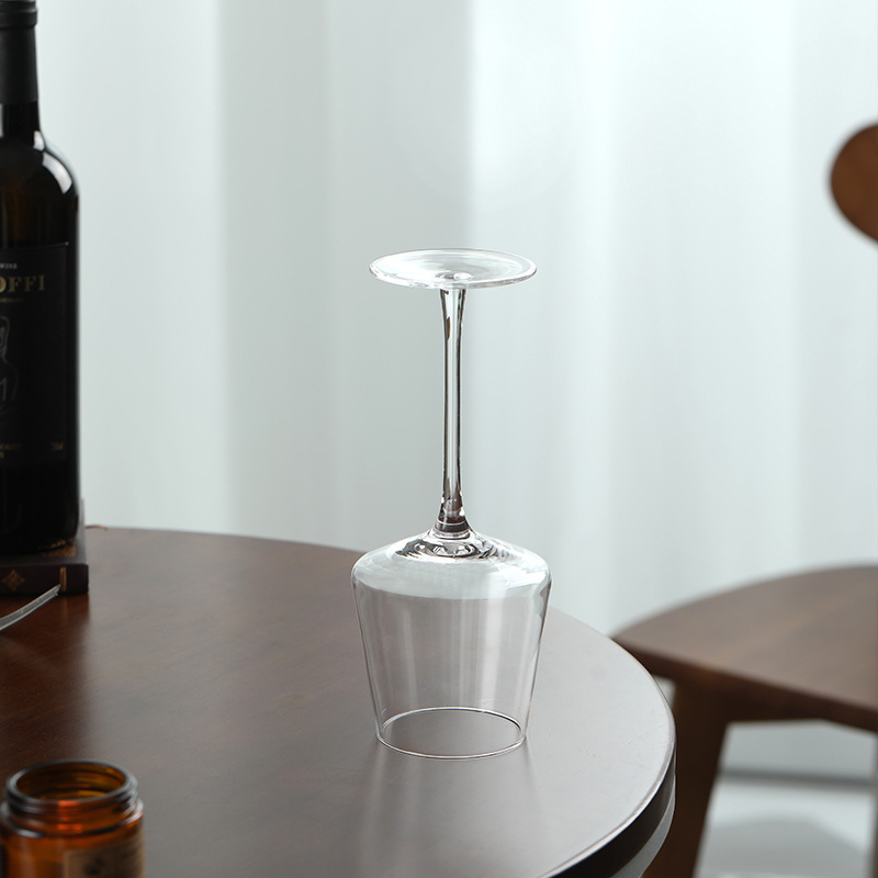 Vaso de vino de bordeaux transparente de lujo ligero mesa de boda copa de alto pie soplado artificialmente sin plomo