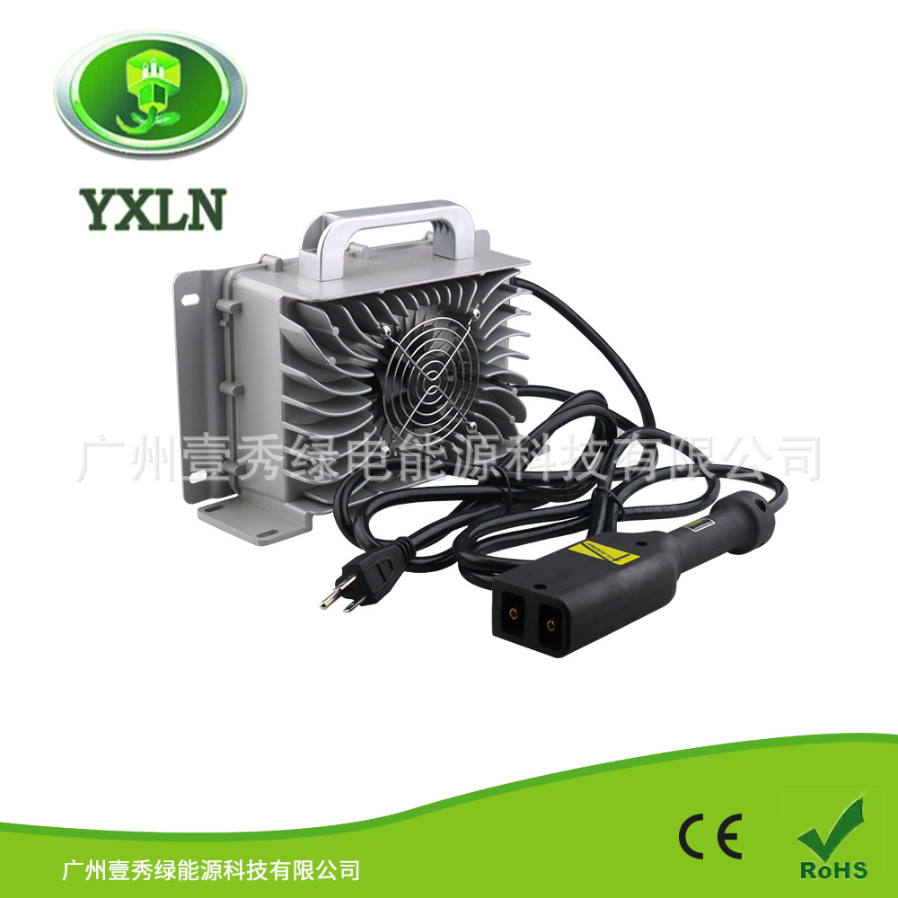 36V25A平角ez-go高尔夫球车充电器110VAC/220VAC智能防水充电器