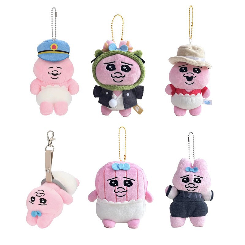 Ins Cartoon Funny Pants Pink Rabbit Underwear Rabbit Plush Doll Pendant Doll Key Chain Pendant Cute Gift