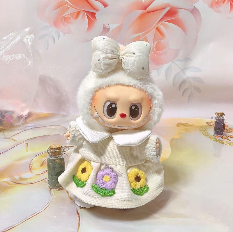 Baby Clothes 15cm Labubu First, Second, and Third Generation Labubu 10cm Cotton Doll Set Plush Toy Accessories Skirt Baby Clothes 15cm Labubu First, Second, and Third Generation Labubu 10cm Cotton Doll Set Plush Toy Accessories Skirt