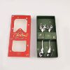 L Cross -border 304 stainless steel spoons cute coffee spoon dessert stir spoon Christmas style elk spoon gift box