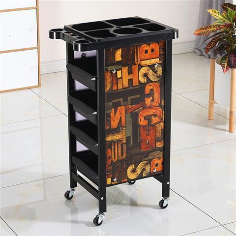 Barbería retro carro de barras carro de belleza al por mayor carro de barbería herramientas de teñido carro