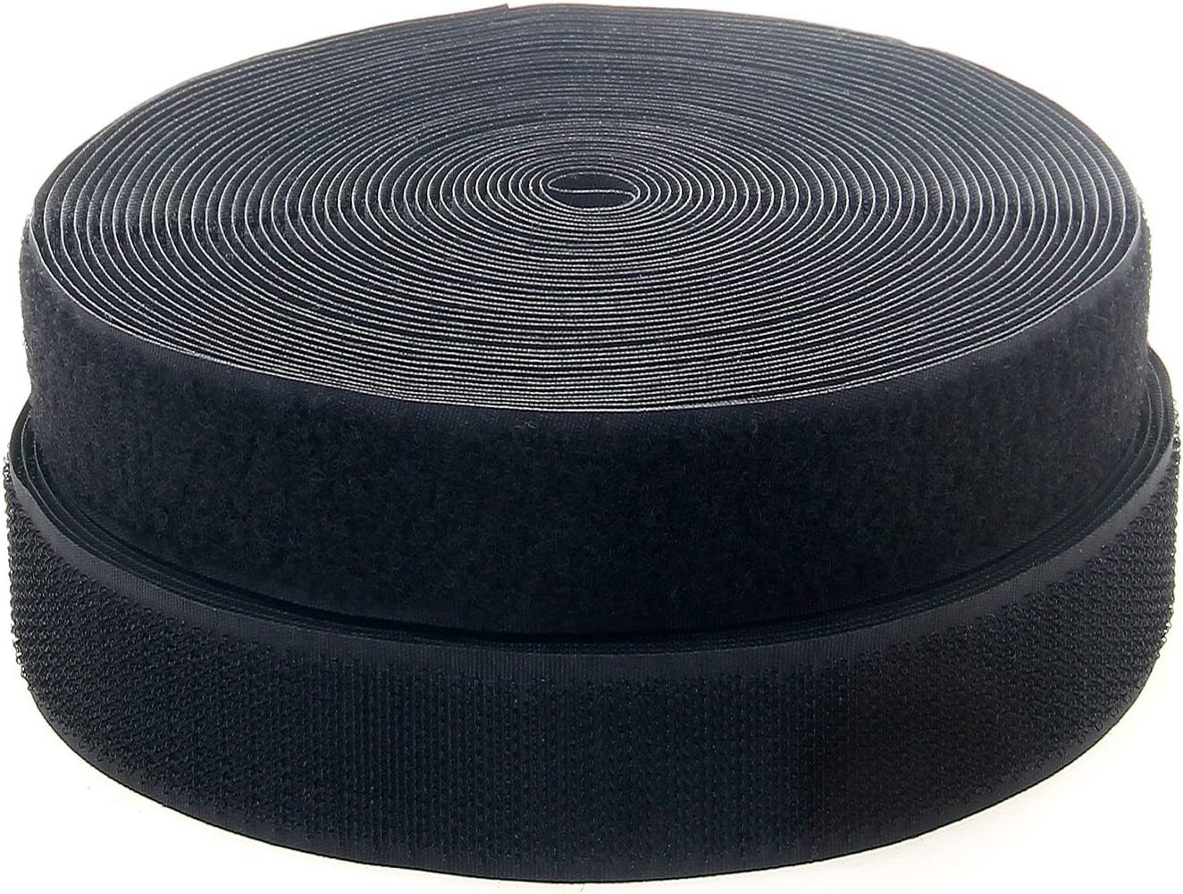 C-grado mezclado Velcro coser ropa bolsa de zapatos accesorios hebilla adhesiva color blanco y negro gancho superficie de lana hebilla adhesiva