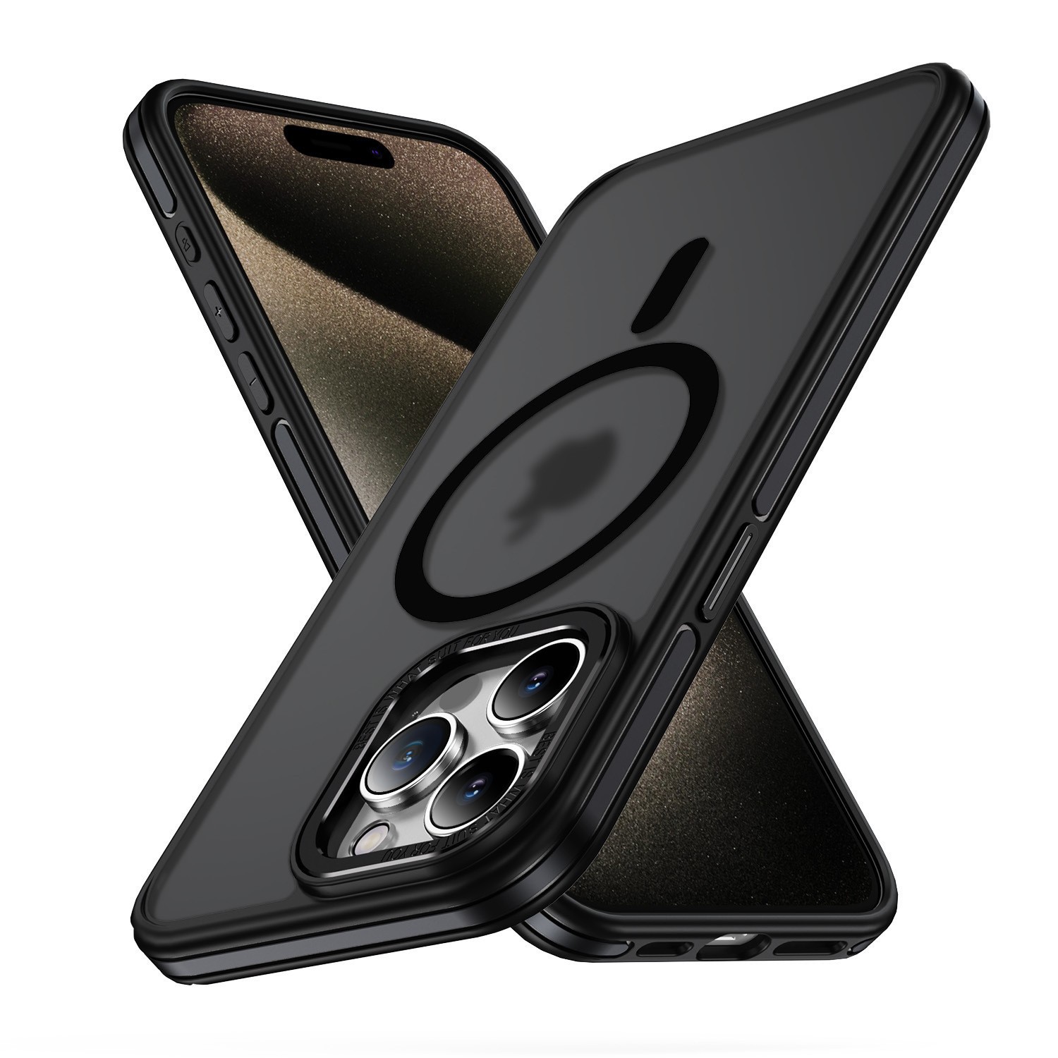 For Apple iPhone16 Two-Tone Phantom Skin Sense Magnetic Phone Case Samsung S25Ultra Drop-Resistant Protective Case