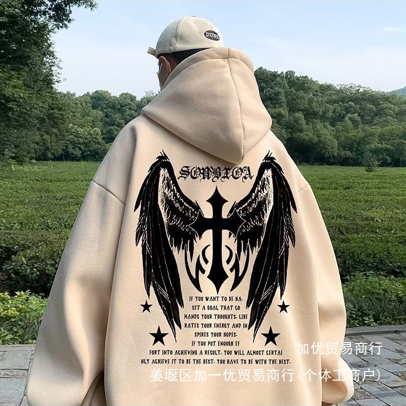 2024年新款秋冬重磅连帽卫衣男高品质抖音短袖热卖宽松男装外批发