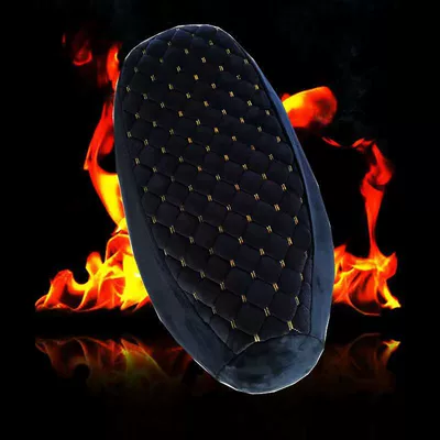 Electric car cushion: fleece-lined Motorcycle Seat Cover Autumn