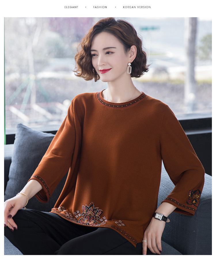 E5999 1050K ÁO THUN NỮ TAIRYA BIG SIZE NGOẠI CỠ MÙA XUÂN THU ĐÔNG TRUNG NIÊN THỜI TRANG NỮ G03 SẢN PHẨM MỚI