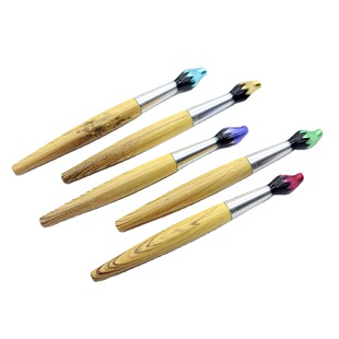 Creative Gift Brush Modeling Ballpoint Pen Student Prize Pen Simulation Wooden Oil Pen Printable LOGO