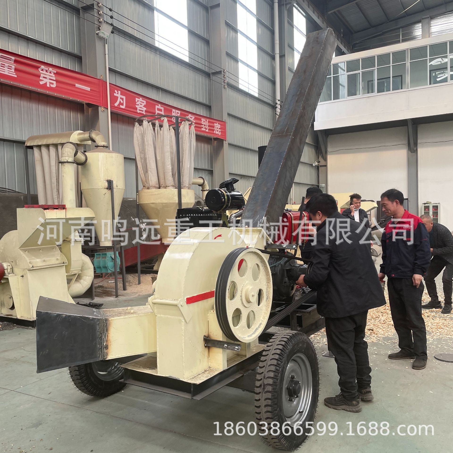 5t/h-10t/h 原木竹子盘式木材削片机 移动大型木材粉碎机