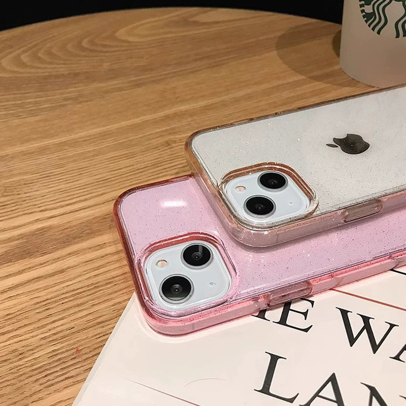 Чехол для телефона совместим с iPhone (несколько моделей), 1.5 мм отверстия со стразами, прозрачная защитная капля
