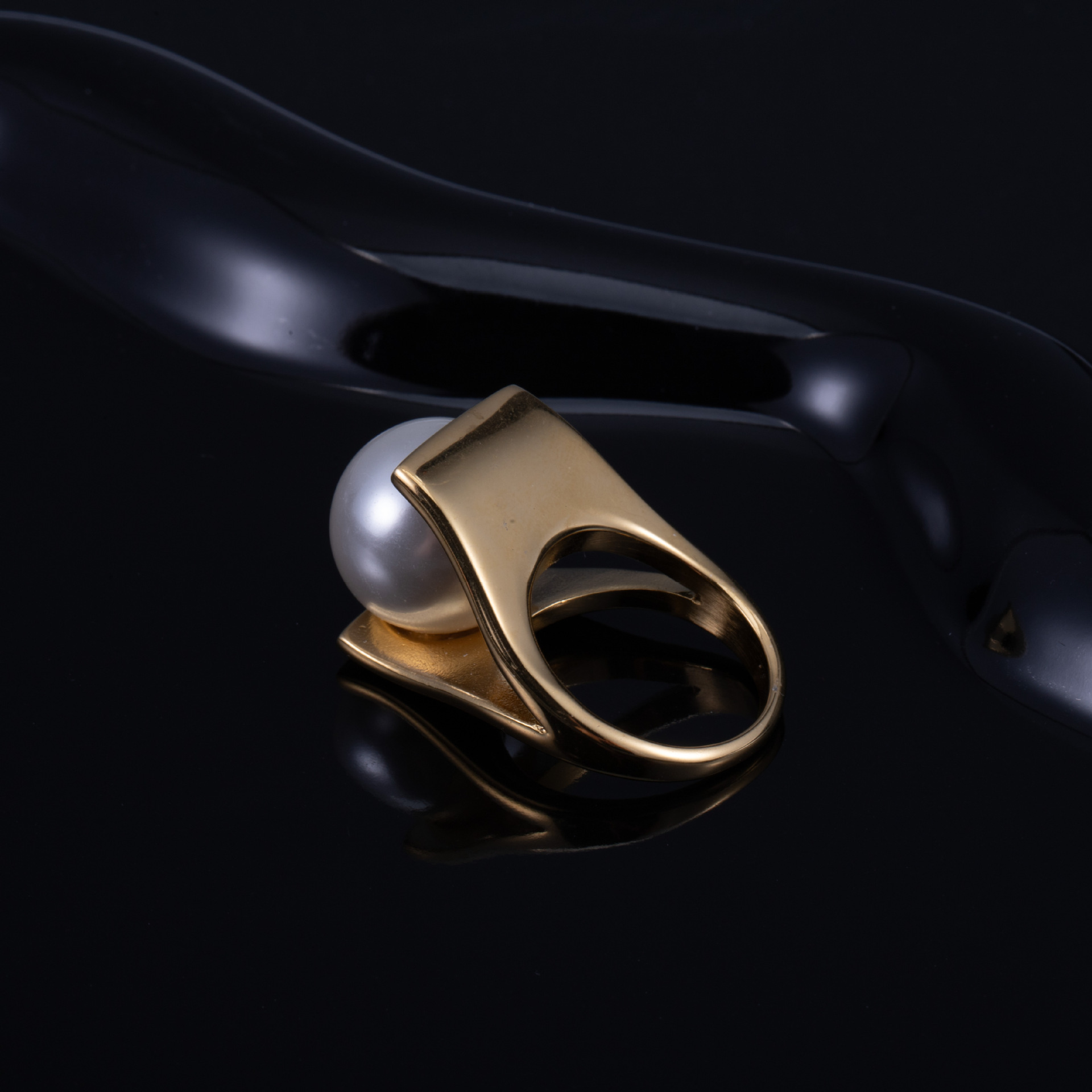 Stainless Steel Gold Color  Ring