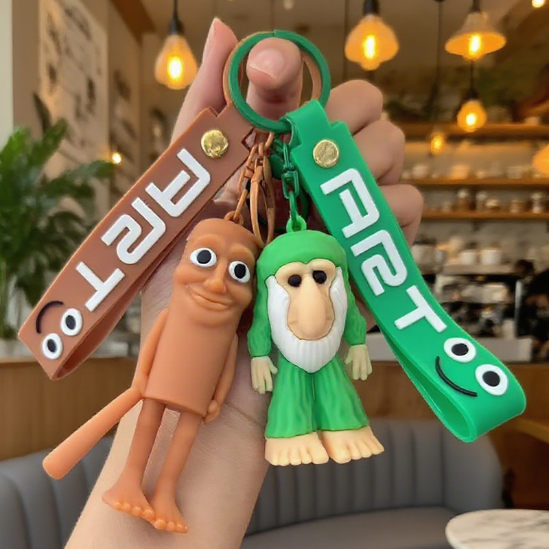 Cross-Border Best-Selling Shanhaijing Keychain, Abstract and Quirky Trending 3D Figurine Pendant, Foreign Version Small Gift