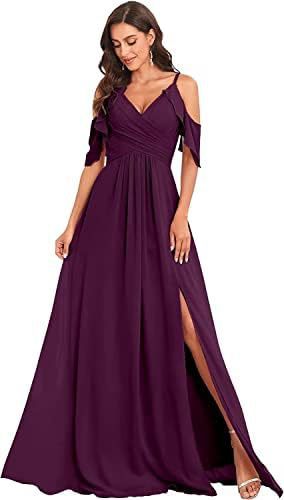 Vestido de dama de honor de gasa sin tirantes adecuado para vestidos de boda con tirantes abiertos Vestido de fiesta de boda con pliegues
