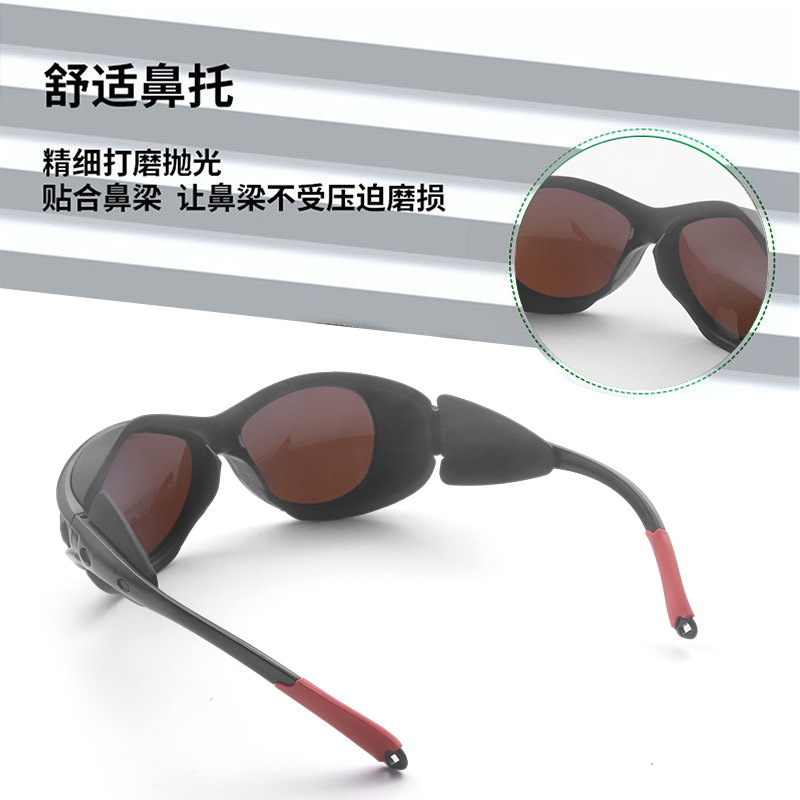 Gafas de protección láser antiluz verde luz roja picosegundo láser anti532 1064nm protección laboral para hombres y mujeres gafas láser image 4
