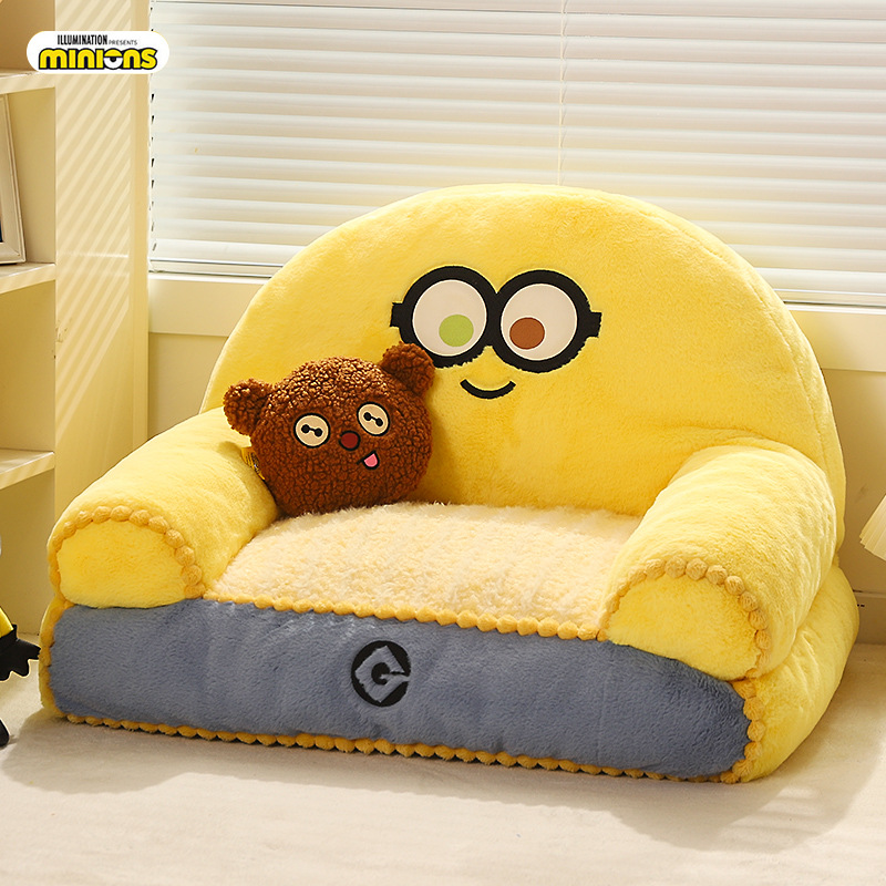 Minions sofá nido conjunto-nombre de la serie pequeño perro desmontable y lavable perrera peluche gato nido invierno cálido suministros para mascotas