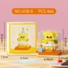 Bear lemon cake (including photo card, 3*3 transparent building block cover)