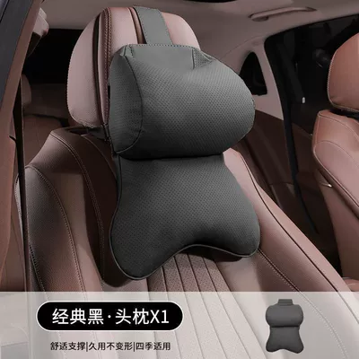 Support Pillow, Car Headrest and – Headrest - single-premium-black-ergonomic-design-for-enhanced-comfort