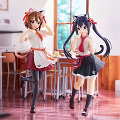 轻音少女 猫娘平泽唯 中野梓 景品手办 动漫周边摆件亚克力彩盒