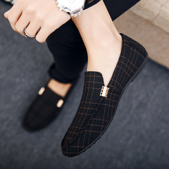 Summer men's Korean-style trendy slip-on lazy shoes for young men, breathable, large size, dropshipping one piece.