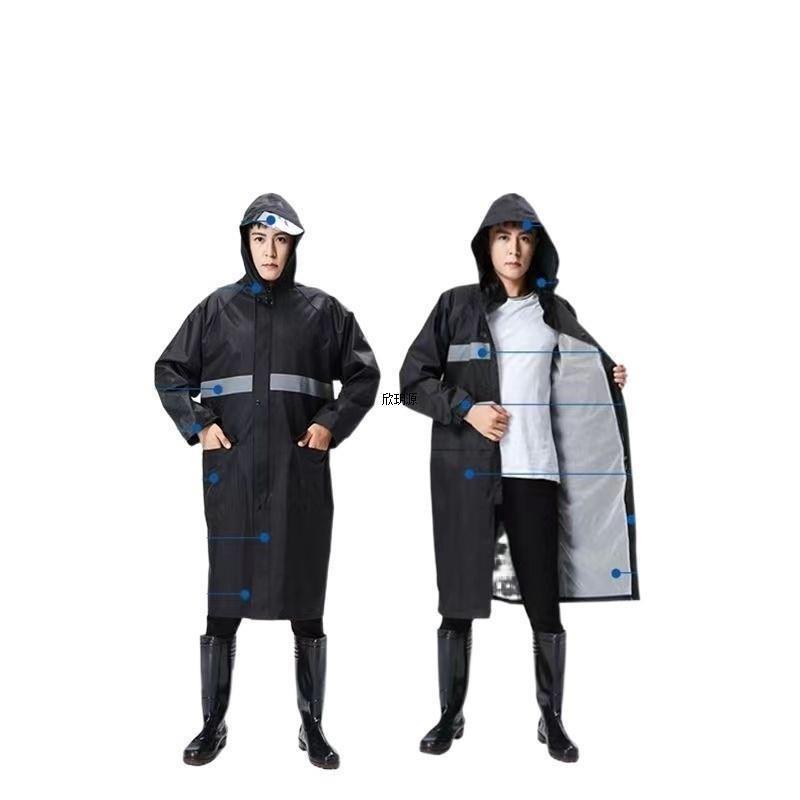 2024種類のレインコートのロングタイプの全身豪雨防止専用男性モデルの連体成人騎乗一体式電気自動車レインコート|undefined