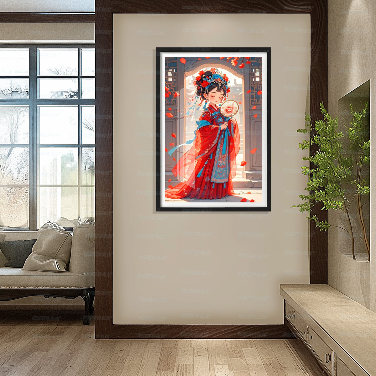 [Algodón importado] Mona Lisa real cruz flor de novia simple estilo chino hermoso bordado de hilo image 10