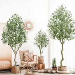 越境貿易模造オリーブの木鉢植え分解可能人工緑化植物フロア盆栽ホームリビング装飾飾り