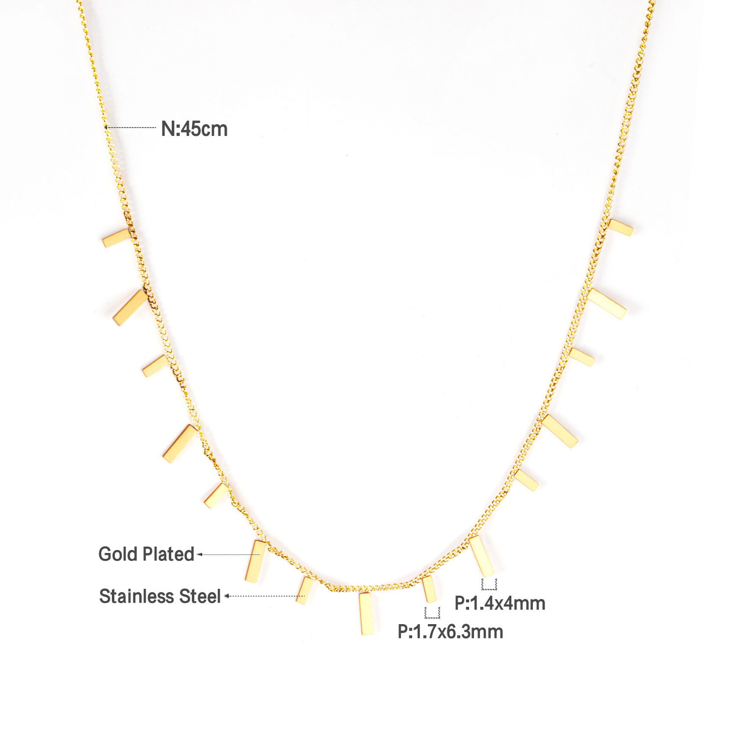 Simple Style Round Star Stainless Steel Plating Necklace 1 Piece