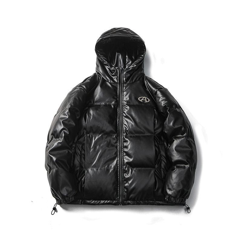 Yamanyi Store 24 Winter High-end Hooded Leather 90 White Duck Down Jacket P310K458